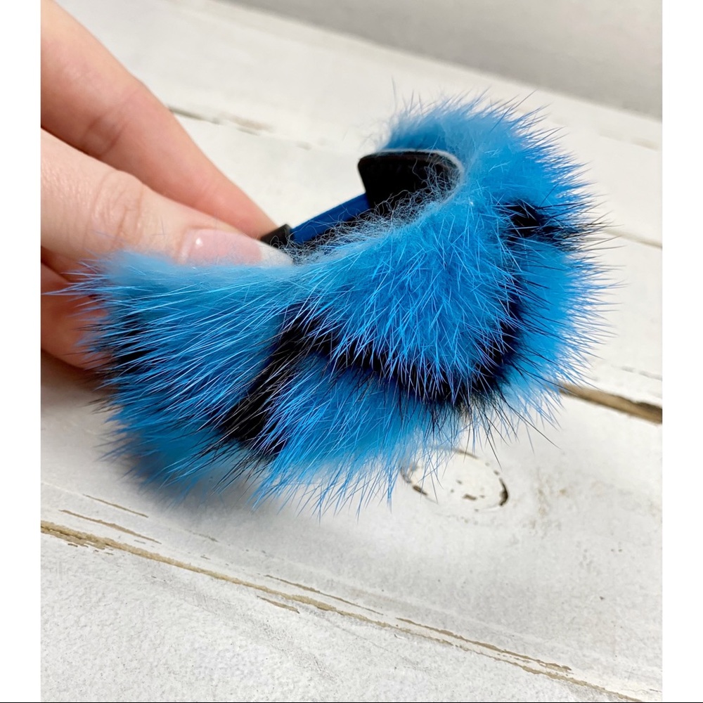Prada Mink Fur Adjustable Bangle Cuff
